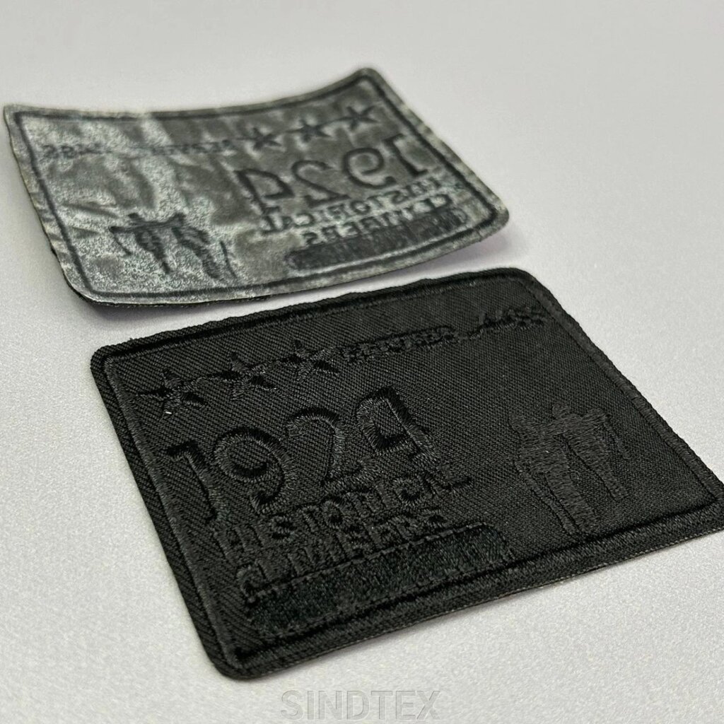 Термо нашивка, латка 6,5х8,5 см - чорний від компанії SINDTEX - фото 1