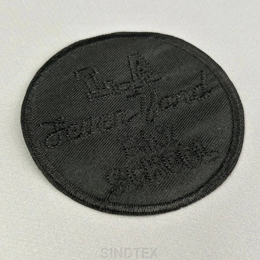 Термо нашивка, латка 8,5 см L. A - чорний від компанії SINDTEX - фото 1