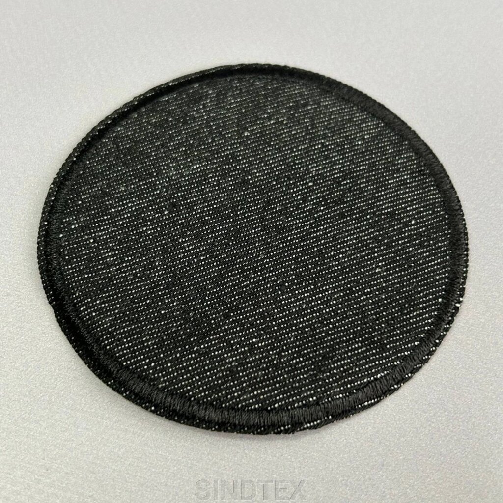 Термо нашивка, латка 9 см - чорний джинс від компанії SINDTEX - фото 1