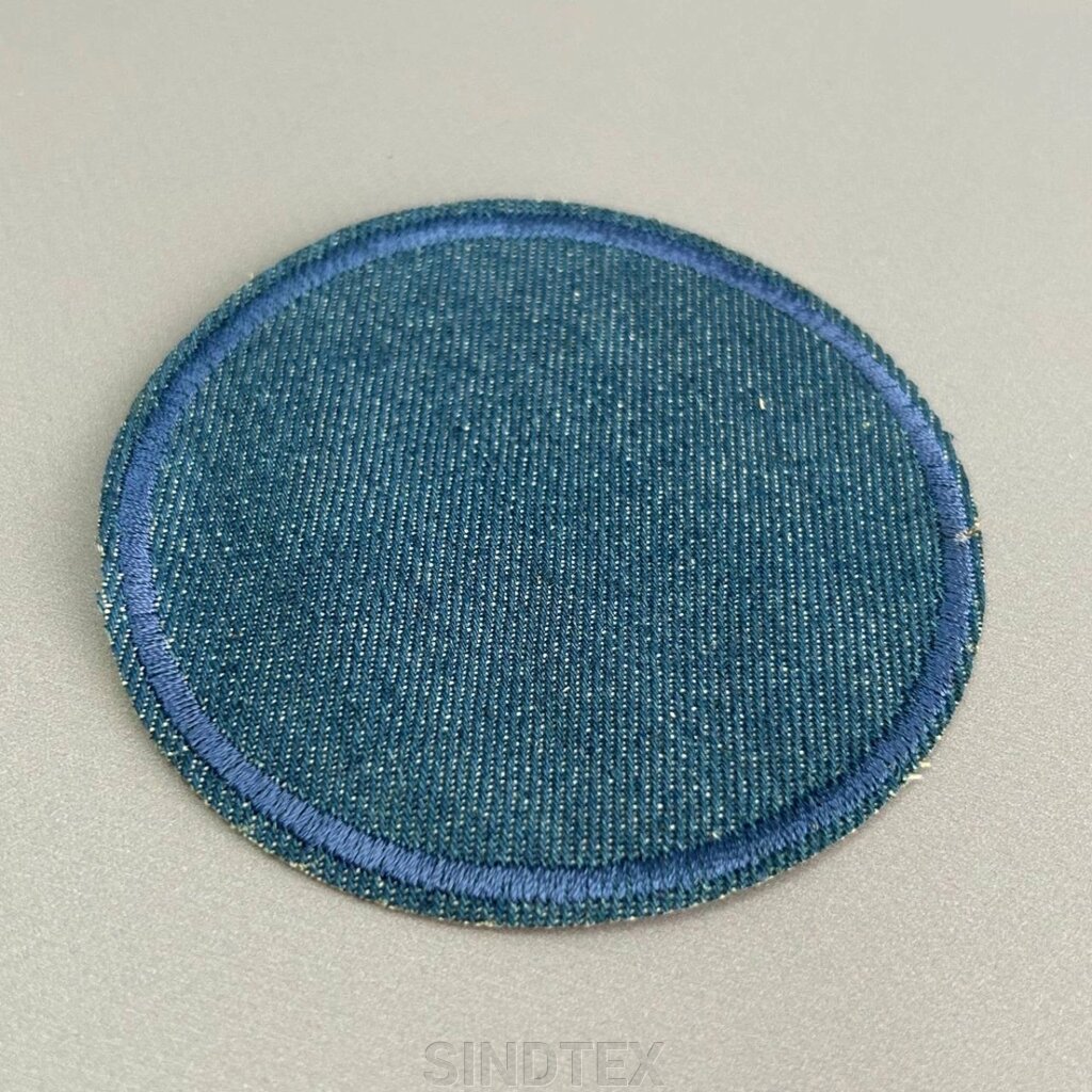 Термо нашивка, латка 9 см - світлий джинс від компанії SINDTEX - фото 1