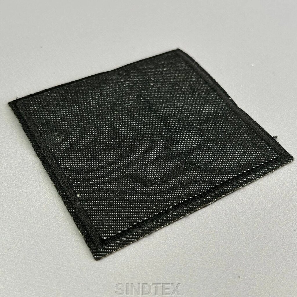 Термо нашивка, латка 9х9 см - чорний джинс від компанії SINDTEX - фото 1