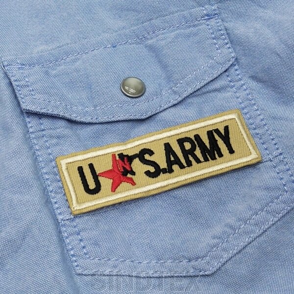 Термоаплікація, нашивка на одяг 2.5х8,5см "U. S.Army" від компанії SINDTEX - фото 1