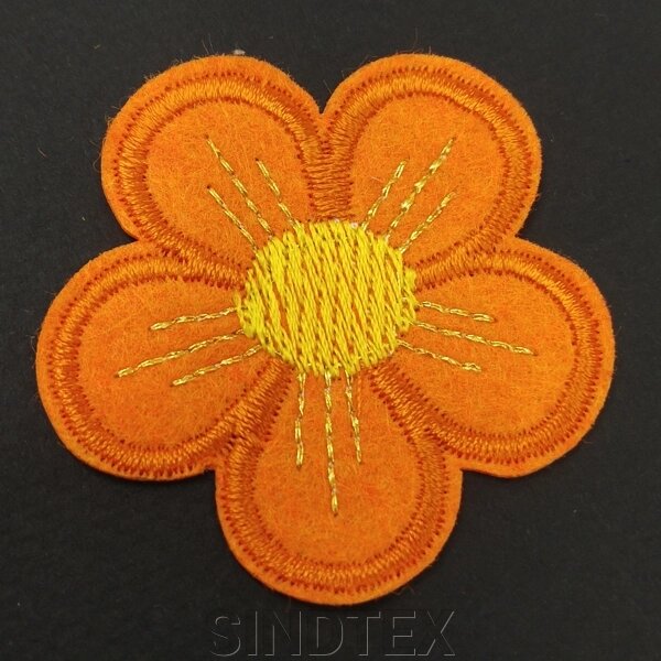 Термонаклейка "Квітка" - 1 од, 5х5 см колір #6 від компанії SINDTEX - фото 1