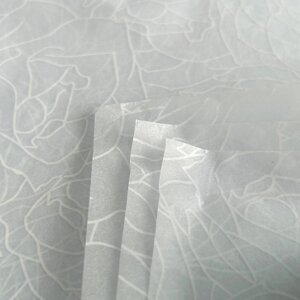 Пакувальний папір тіш'ю 50х70 см, 28 аркушів - абстракція біла