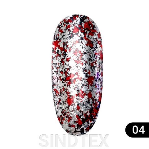 Втірка для нігтів Global Fashion Diamond foil №04, 5гр від компанії SINDTEX - фото 1