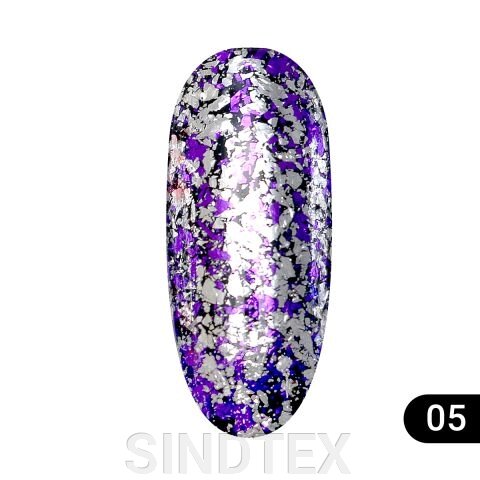 Втірка для нігтів Global Fashion Diamond foil №05, 5гр від компанії SINDTEX - фото 1