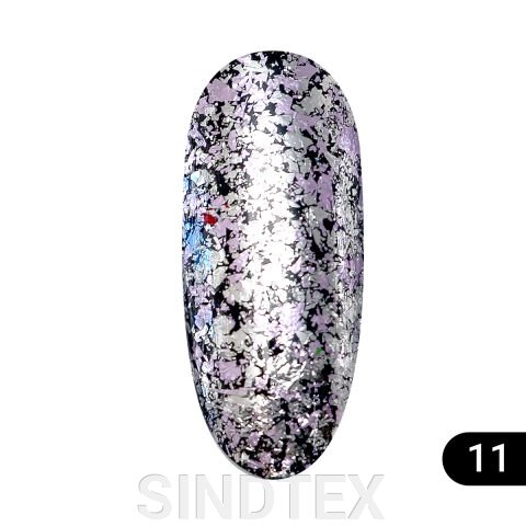 Втірка для нігтів Global Fashion Diamond foil №11, 5гр від компанії SINDTEX - фото 1