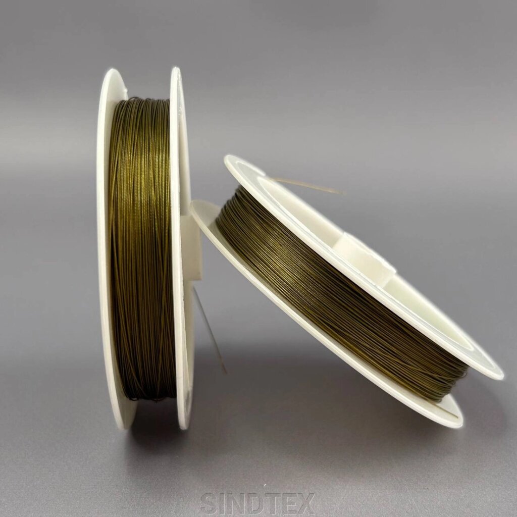 Ювелірний трос (ланка) d-0,3 мм - темна бронза від компанії SINDTEX - фото 1
