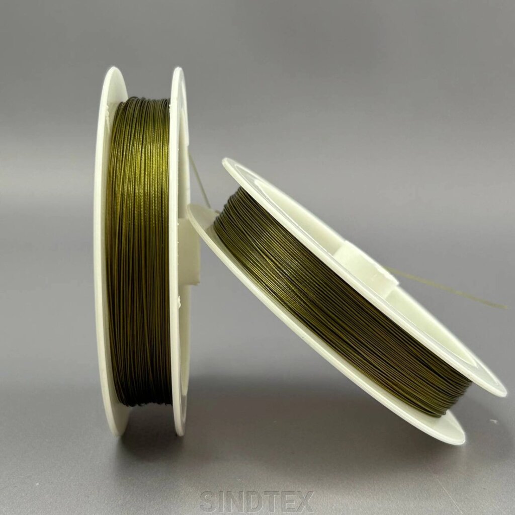 Ювелірний трос (ланка) d-0,30 мм - світла бронза від компанії SINDTEX - фото 1