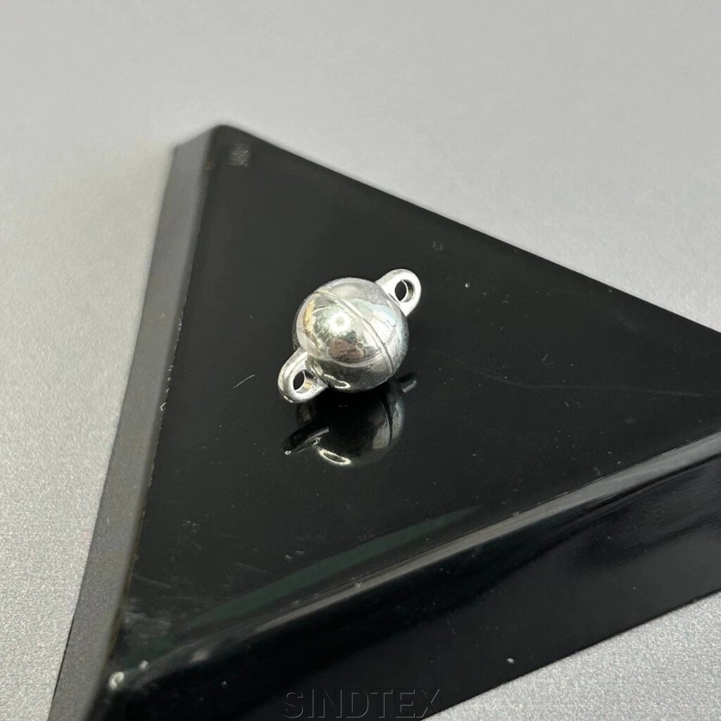 Замочок магнітний 8мм - Світле срібло від компанії SINDTEX - фото 1