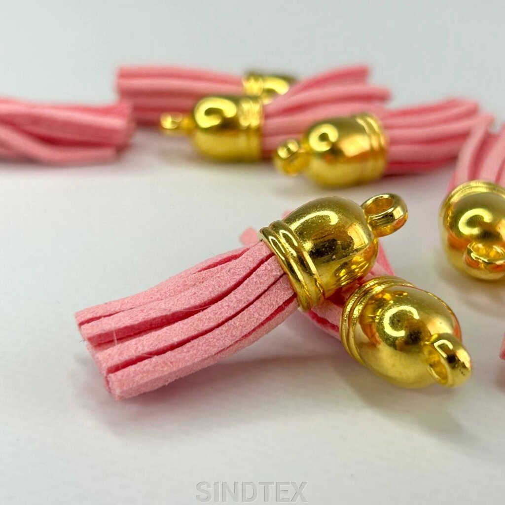 Замшеві китиці для декору 25 мм - рожевий від компанії SINDTEX - фото 1