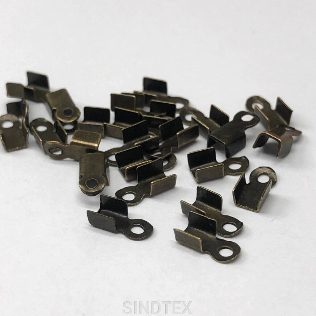 Затискач-кінцевик на волосінь 3х6 мм - 3г/уп - бронза від компанії SINDTEX - фото 1