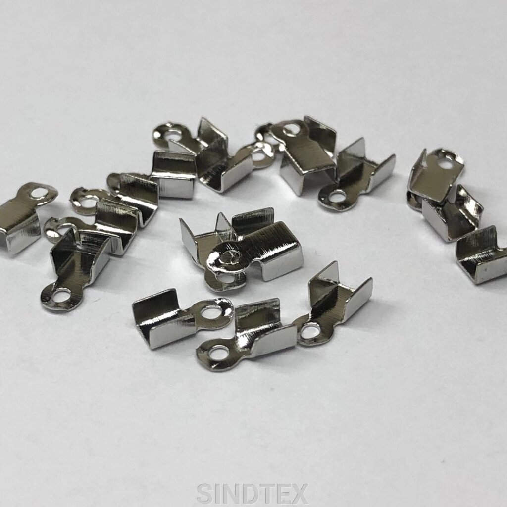 Затискач-кінцевик на волосінь 3х6 мм - 3г/уп - сталь від компанії SINDTEX - фото 1
