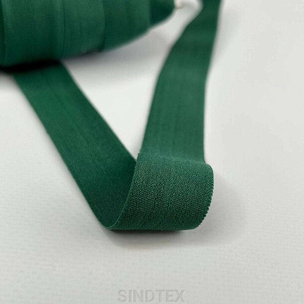 Зелена - Трикотажна окантувальна бейка матова 2 см х 1м. від компанії SINDTEX - фото 1