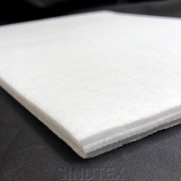 Жорсткий фетр, щільний, 3 мм, 20х30 см, колір - білий С62 від компанії SINDTEX - фото 1