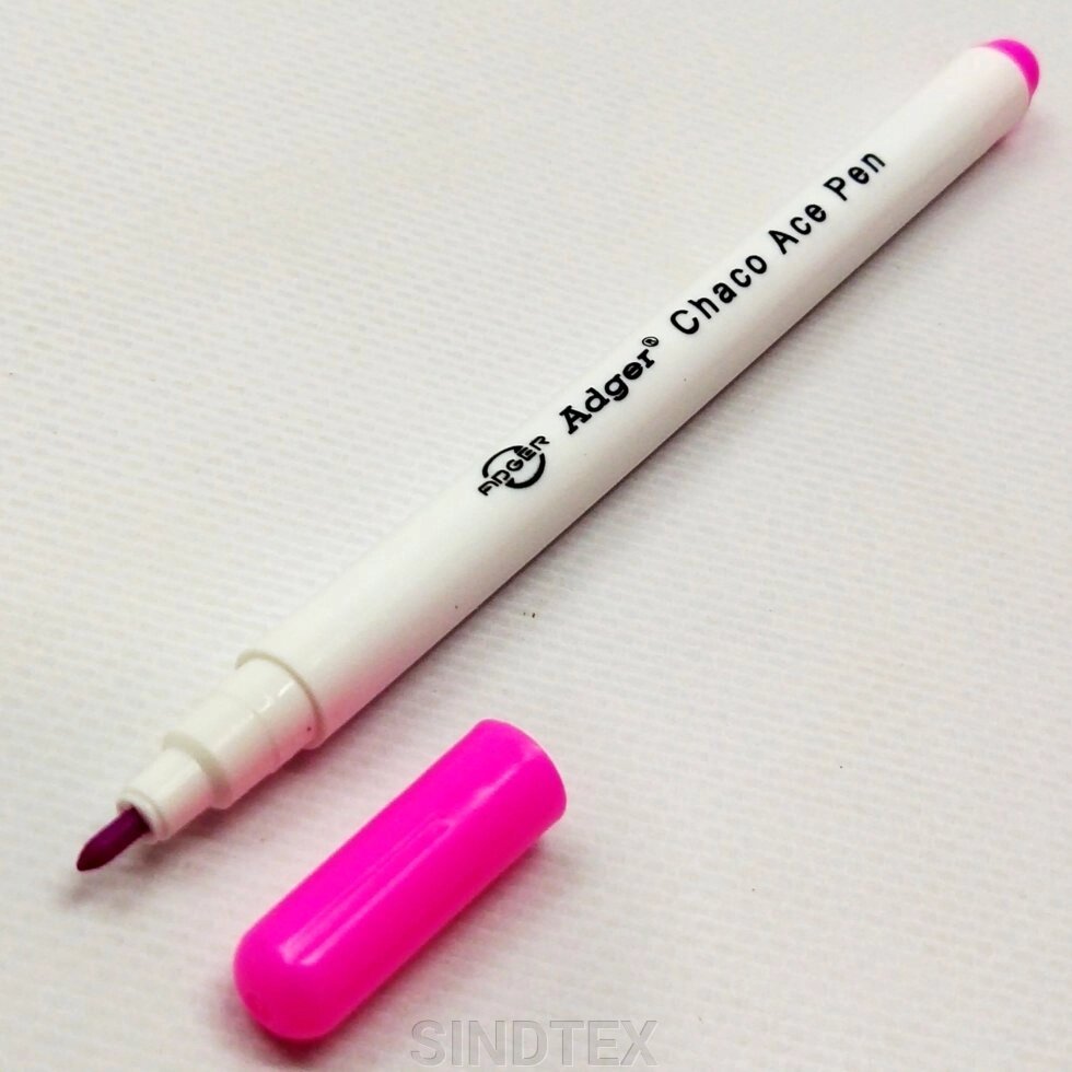 Зникаючий (водорозчинний) маркер Adger для тканини, рожевий від компанії SINDTEX - фото 1