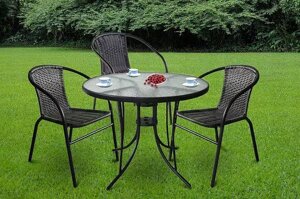 Комплект садових меблів Jumi Bistro-3 круглий стіл
