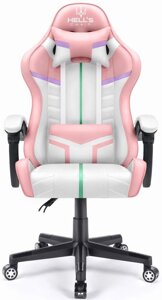 Комп'ютерне крісло Hell's Chair HC-1004 Rainbow PINK