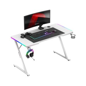 Комп'ютерний стіл HUZARO HERO 2.5 WHITE RGB