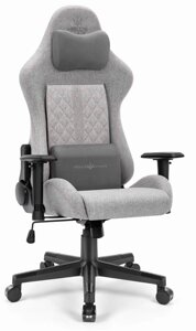 Комп'ютерне крісло Hell's Chair HC-1006 Grey-Black тканина