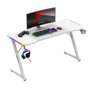 Комп'ютерний стіл Huzaro Hero 3.3 White RGB