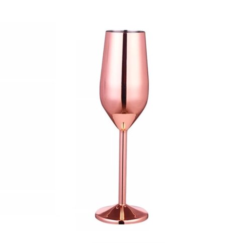 Келих для шампанського 200 мл REMY-DECOR рожеве золото з нержавіючої сталі