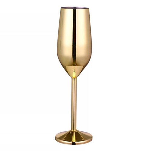 Келих для шампанського REMY-DECOR золото з нержавіючої сталі