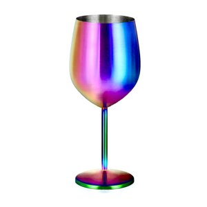 Келих для вина радужного кольору 530 мл REMY-DECOR із нержавіючої сталі