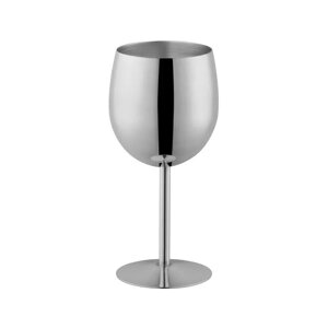 Келих для вина сріблястого кольору 320 мл REMY-DECOR з нержавіючої сталі