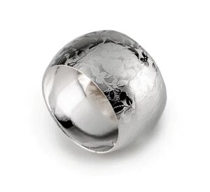 Кільце для серветок REMY-DECOR срібні Канни металеве сервірувальне кільце для ресторанів кафе та дому