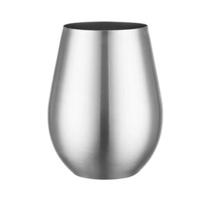 Металевий стакан чашка 500 мл. срібло з нержавіючої сталі REMY-DECOR