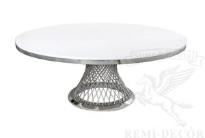 Великі круглі столи Роял Герольд для ресторанів, кафе, вдома. Круглі столи з нержавіючої сталі в Україні