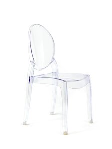 Стілець прозорий Victoria Ghost ELIZABETH chairs for banquet. Полімерні стільці для будинку, кафе в Україні
