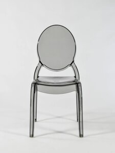 Стілець прозорий Victoria Ghost ELIZABETH chairs for banquet. Полімерні стільці для будинку, кафе в Україні димчастий