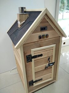 Міні-коптильня з вентилятором для сушіння. на 10 кг.