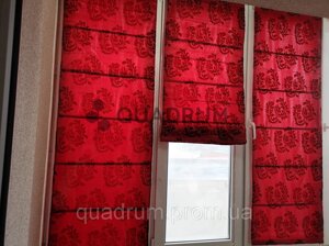 Римська штора Mardom, фактурна тканина Бордо 100х180 см