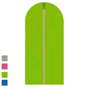 Чохол для упаковки і зберігання одягу, кофр для костюмів на блискавці флізеліновий салатовий, 60х90 см