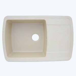 Гранітна кухонна мийка Platinum ROMA 7749 Пісок глянець (19 різних варіантів кольору)