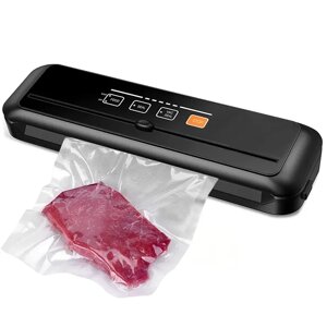 Вакууматор (вакуумний пакувальник для їжі) Triniti VS6621 (Black) для пакування харчових продуктів