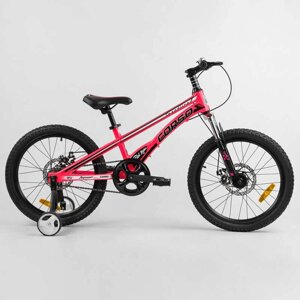 Дитячий магнієвий велосипед 20 CORSO «Speedline» магнієва рама, дискові гальма, додаткові колеса, зібраний на 75%1/