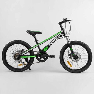 Дитячий спортивний велосипед 20 CORSO «Speedline» магнієва рама, Shimano Revoshift 7 швидкостей, зібраний на 75%1/