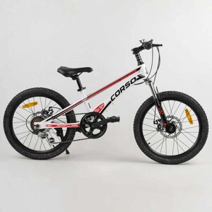 Дитячий спортивний велосипед 20 CORSO "Speedline" магнієва рама, Shimano Revoshift 7 швидкостей, зібраний на 75%1/