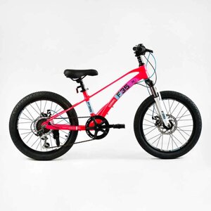Дитячий спортивний велосипед 20" дюймів Corso «F35» магнієва рама, Shimano Revoshift 7 швидкостей, зібраний на 75%1/