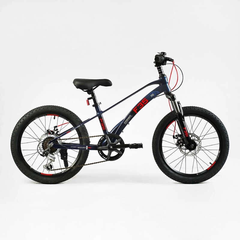 Дитячий спортивний велосипед 20" дюймів Corso «F35» магнієва рама, Shimano Revoshift 7 швидкостей, зібраний на 75% /1/ від компанії Pavlusha Toys - фото 1