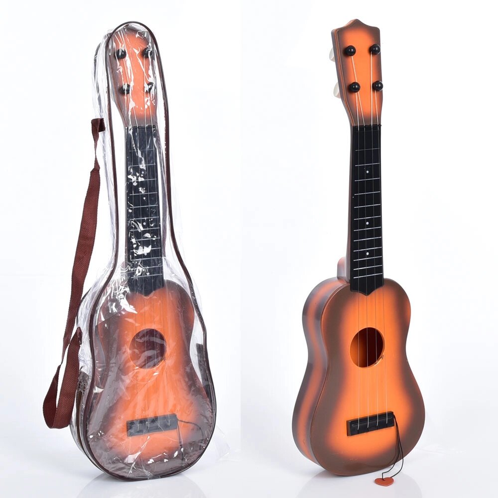 Гітара 56см, струни 4шт, в чохлі, 56-17-6см /36/ від компанії Pavlusha Toys - фото 1