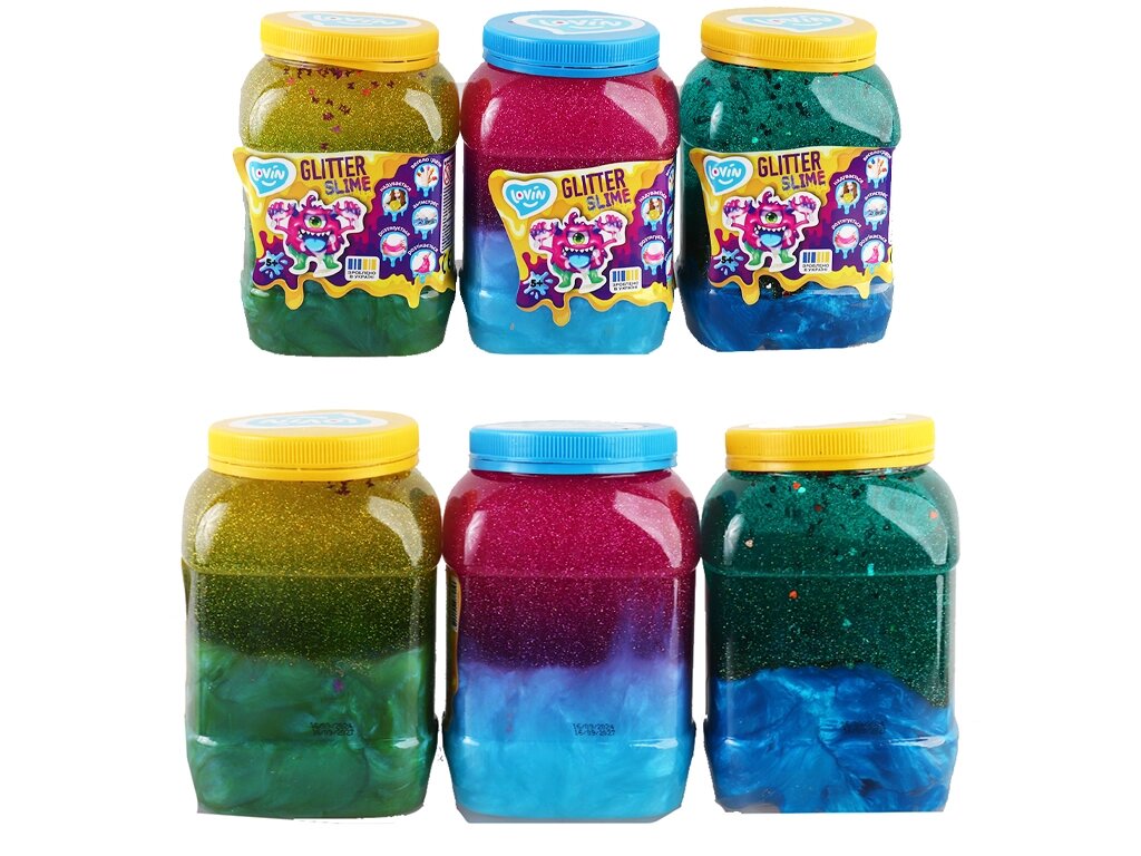 Іграшка-антистрес 1150 мл Big slime GLITTER ТМ Lovin /6/ від компанії Pavlusha Toys - фото 1