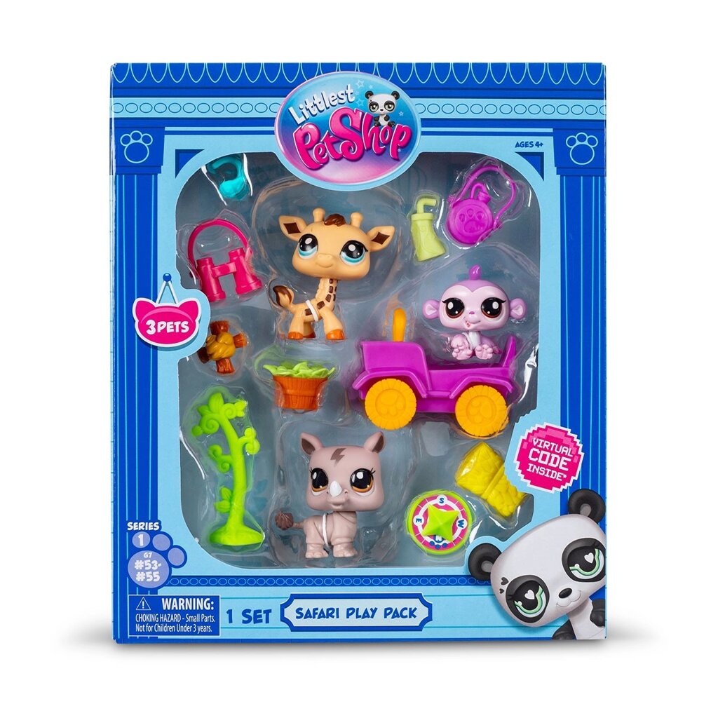 Ігровий набір LITTLEST PET SHOP – САФАРІ (3 фігурки, аксес.) від компанії Pavlusha Toys - фото 1