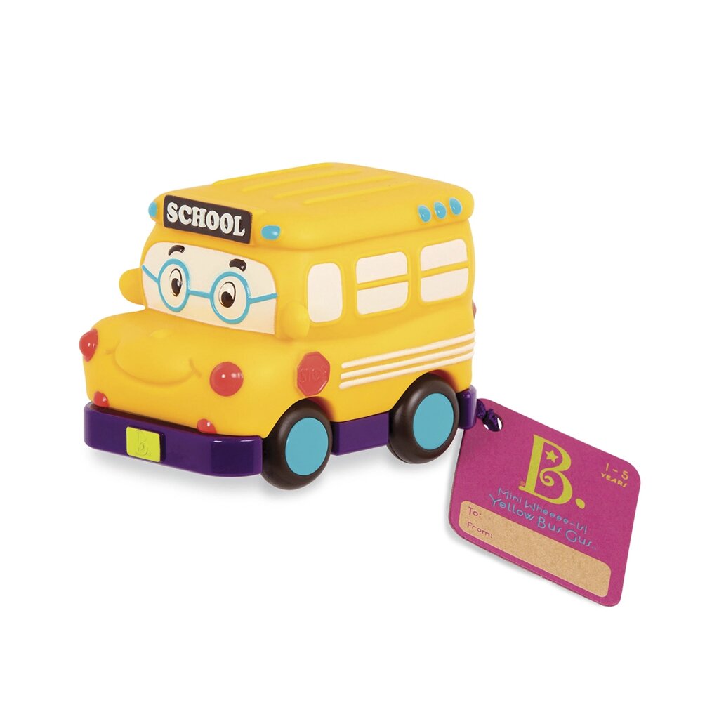 Інерційний серіал "Смішний автопарк" - шкільний автобус від компанії Pavlusha Toys - фото 1