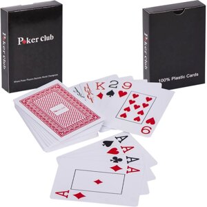 Картки пластик. POKER CLUB", 54 карти Х-8002, кор. 144/