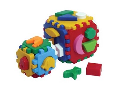 Куб "Розумний малюк 1+1", Технок 22*12*12см /15/ від компанії Pavlusha Toys - фото 1